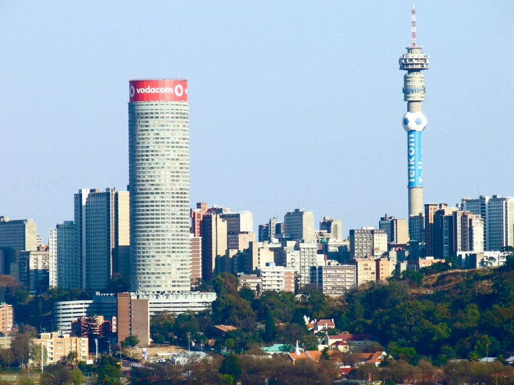 Hillbrow and Berea viewed from the top Langeman's Kop, Kensington, Johannesburg